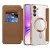 Techsuit - SmartMag kinyitható tok - Samsung Galaxy A05s - Barna