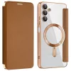Techsuit - SmartMag kinyitható tok - Samsung Galaxy A05s - Barna