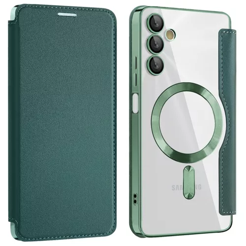 Techsuit - SmartMag kinyitható tok - Samsung Galaxy A05s - Zöld
