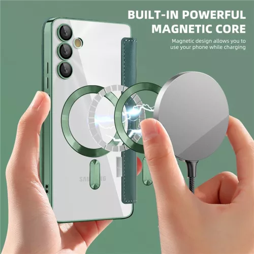 Techsuit - SmartMag kinyitható tok - Samsung Galaxy A05s - Zöld