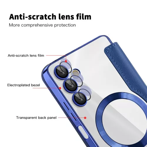 Techsuit - SmartMag Book Case - Samsung Galaxy A05s - Blue