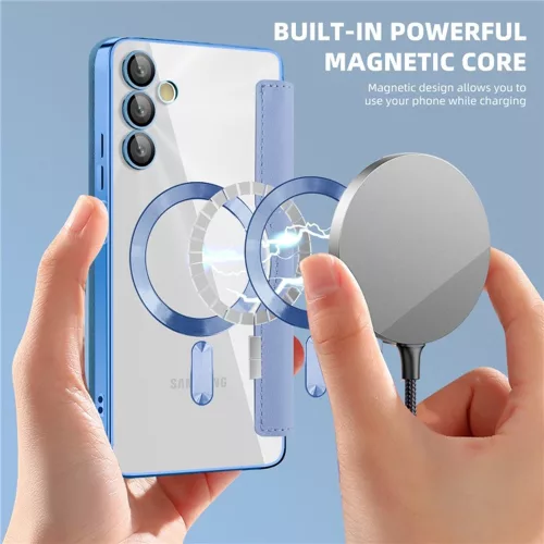 Techsuit - SmartMag kinyitható tok - Samsung Galaxy A05s - VIlágoskék