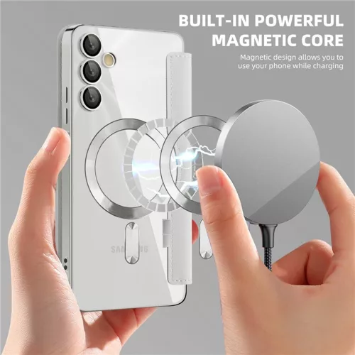 Techsuit - SmartMag kinyitható tok - Samsung Galaxy A05s - Szürke