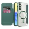 Techsuit - SmartMag kinyitható tok - Samsung Galaxy A15 4G / A15 5G - Zöld
