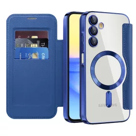   Techsuit - SmartMag kinyitható tok - Samsung Galaxy A15 4G / A15 5G - Kék