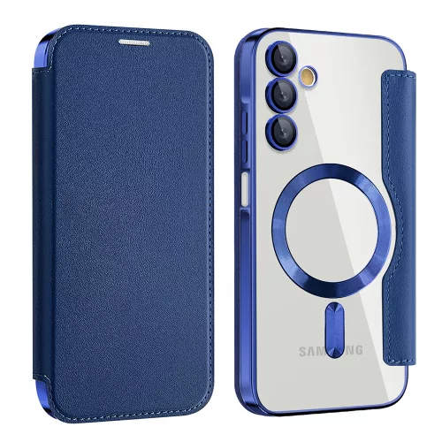 Techsuit - SmartMag kinyitható tok - Samsung Galaxy A15 4G / A15 5G - Kék
