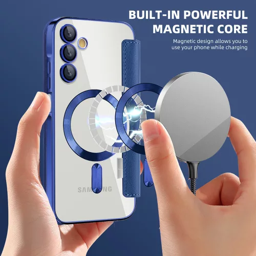 Techsuit - SmartMag kinyitható tok - Samsung Galaxy A15 4G / A15 5G - Kék
