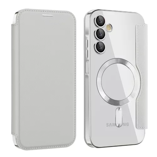 Techsuit - SmartMag kinyitható tok - Samsung Galaxy A15 4G / A15 5G - Szürke