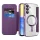 Techsuit - SmartMag kinyitható tok - Samsung Galaxy A15 4G / A15 5G - Lila