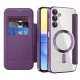 Techsuit - SmartMag kinyitható tok - Samsung Galaxy A15 4G / A15 5G - Lila