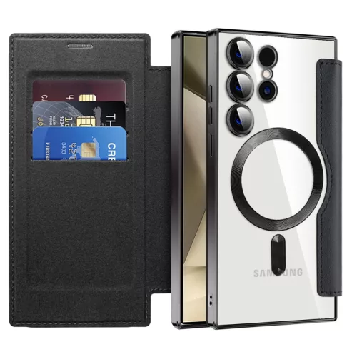 Techsuit - SmartMag Book Case - Samsung Galaxy S24 Ultra - Black