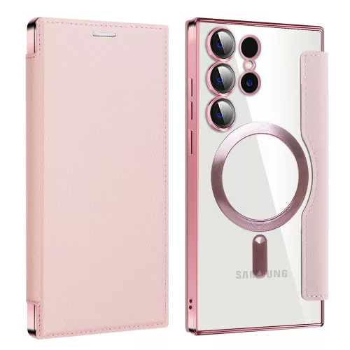 Techsuit - SmartMag Book Case - Samsung Galaxy S24 Ultra - Pink