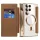 Techsuit - SmartMag Book Case - Samsung Galaxy S24 Ultra - Brown