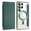Techsuit - SmartMag kinyitható tok - Samsung Galaxy S24 Ultra - Zöld