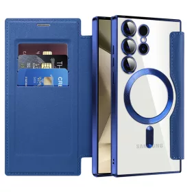   Techsuit - SmartMag Book Case - Samsung Galaxy S24 Ultra - Blue