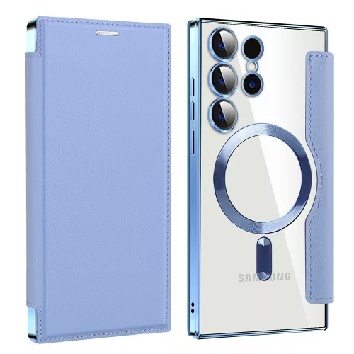 Techsuit - SmartMag kinyitható tok - Samsung Galaxy S24 Ultra - VIlágoskék