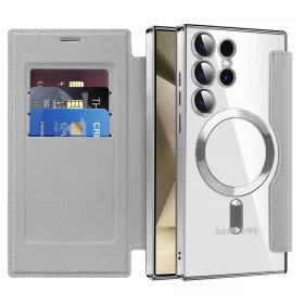   Techsuit - SmartMag Book Case - Samsung Galaxy S24 Ultra - Gray