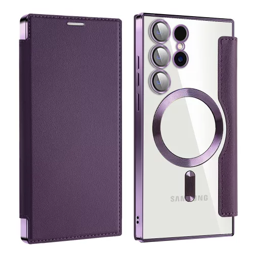 Techsuit - SmartMag Book Case - Samsung Galaxy S24 Ultra - Purple