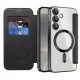 Techsuit - SmartMag kinyitható tok - Samsung Galaxy S24 Plus - Fekete