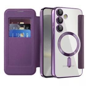   Techsuit - SmartMag Book Case - Samsung Galaxy S24 Plus - Purple