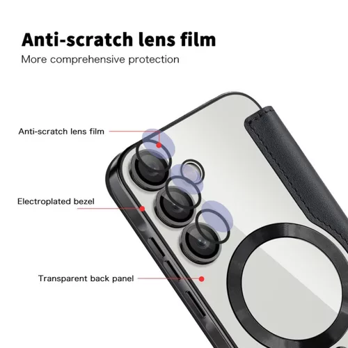 Techsuit - SmartMag kinyitható tok - Samsung Galaxy A35 5G - Fekete