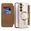 Techsuit - SmartMag kinyitható tok - Samsung Galaxy A35 5G - Barna
