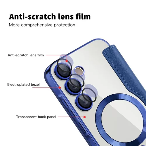 Techsuit - SmartMag Book Case - Samsung Galaxy A35 5G - Blue