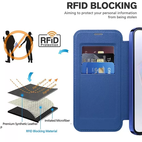 Techsuit - SmartMag Book Case - Samsung Galaxy A35 5G - Blue