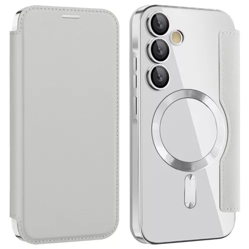 Techsuit - SmartMag kinyitható tok - Samsung Galaxy A35 5G - Szürke