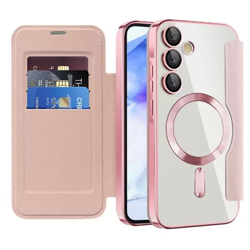 Techsuit - SmartMag Book Case - Samsung Galaxy A55 5G - Pink