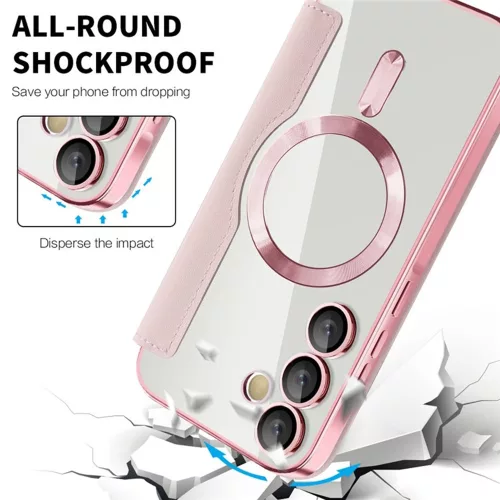 Techsuit - SmartMag Book Case - Samsung Galaxy A55 5G - Pink