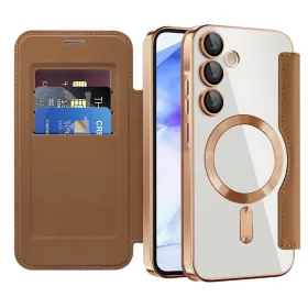   Techsuit - SmartMag Book Case - Samsung Galaxy A55 5G - Brown