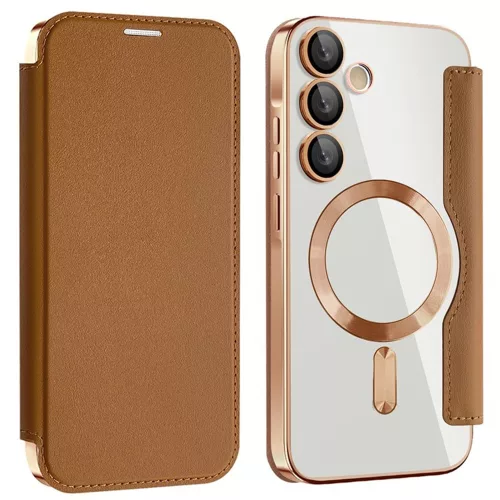 Techsuit - SmartMag Book Case - Samsung Galaxy A55 5G - Brown