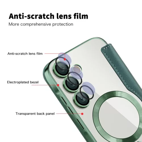 Techsuit - SmartMag Book Case - Samsung Galaxy A55 5G - Green