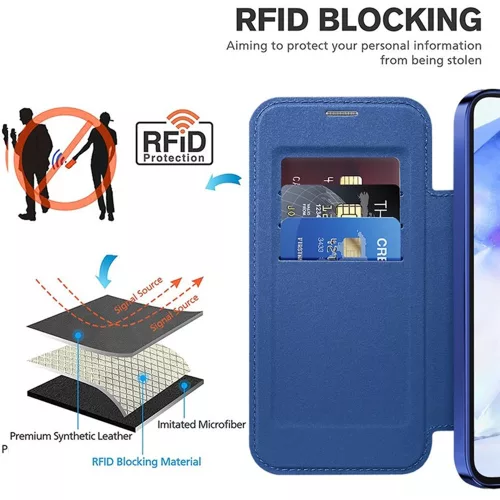 Techsuit - SmartMag Book Case - Samsung Galaxy A55 5G - Blue