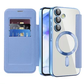  Techsuit - SmartMag Book Case - Samsung Galaxy A55 5G - Light Blue