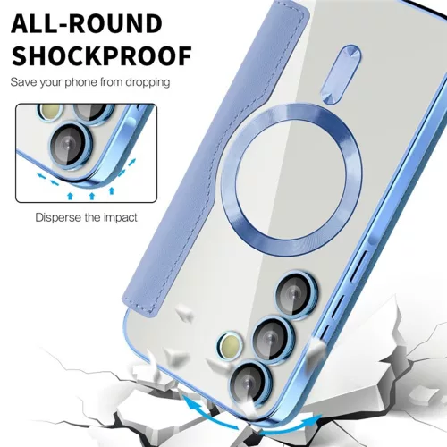Techsuit - SmartMag Book Case - Samsung Galaxy A55 5G - Light Blue