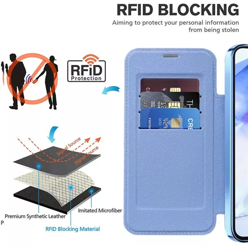Techsuit - SmartMag Book Case - Samsung Galaxy A55 5G - Light Blue