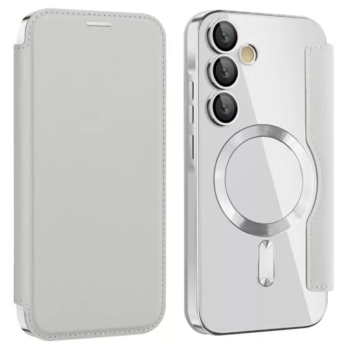 Techsuit - SmartMag Book Case - Samsung Galaxy A55 5G - Gray