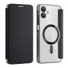 Techsuit - SmartMag kinyitható tok - Samsung Galaxy A06 4G - Fekete