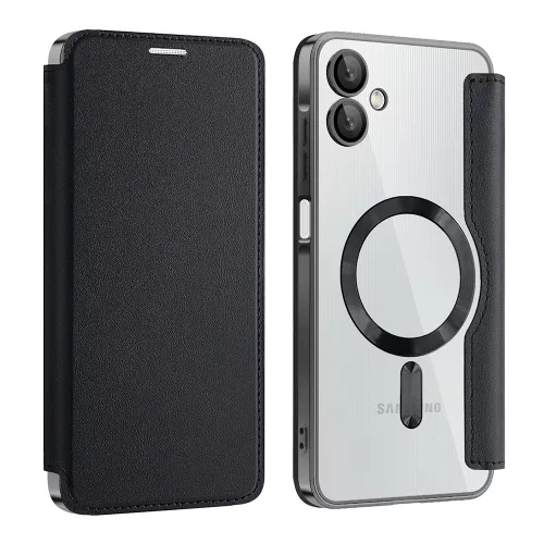 Techsuit - SmartMag kinyitható tok - Samsung Galaxy A06 4G - Fekete