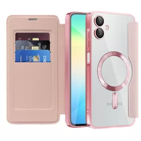   Techsuit - SmartMag kinyitható tok - Samsung Galaxy A06 - Rózsaszín