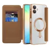 Techsuit - SmartMag kinyitható tok - Samsung Galaxy A06 4G - Barna