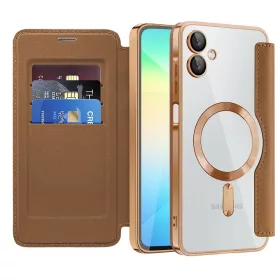   Techsuit - SmartMag kinyitható tok - Samsung Galaxy A06 4G - Barna