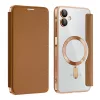Techsuit - SmartMag kinyitható tok - Samsung Galaxy A06 4G - Barna