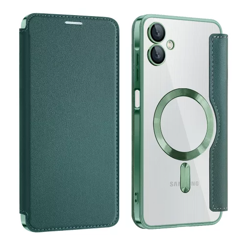 Techsuit - SmartMag kinyitható tok - Samsung Galaxy A06 4G - Zöld
