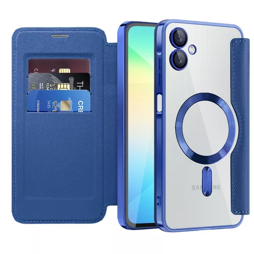 Techsuit - SmartMag kinyitható tok - Samsung Galaxy A06 4G - Kék