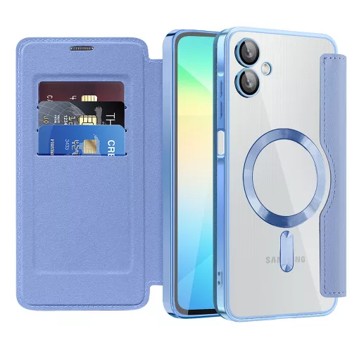 Techsuit - SmartMag kinyitható tok - Samsung Galaxy A06 4G - VIlágoskék