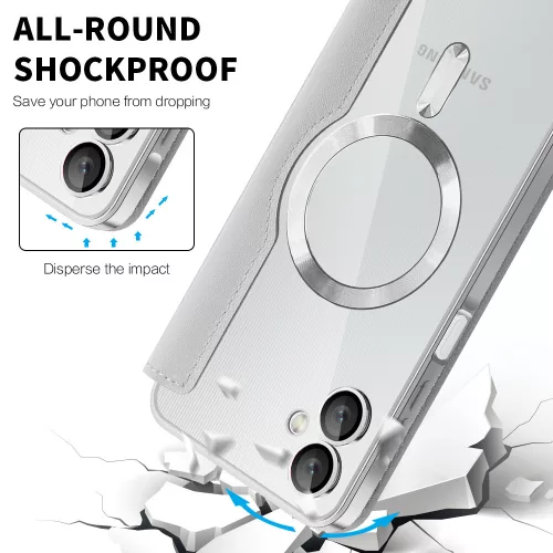 Techsuit - SmartMag kinyitható tok - Samsung Galaxy A06 4G - Szürke