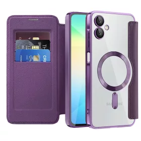   Techsuit - SmartMag kinyitható tok - Samsung Galaxy A06 - Lila